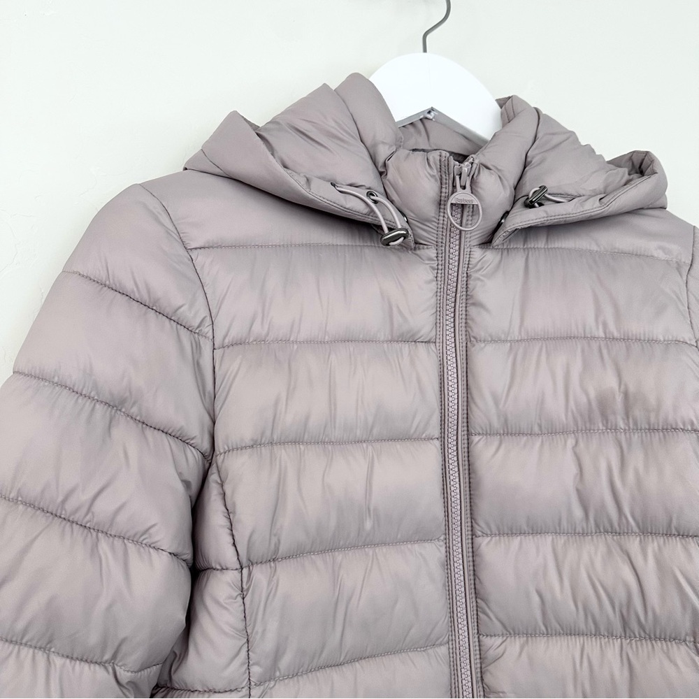 Barbour Shaw Quilted Puffer Jacket Hooded Lightweight Coat - Picture 4 of 15